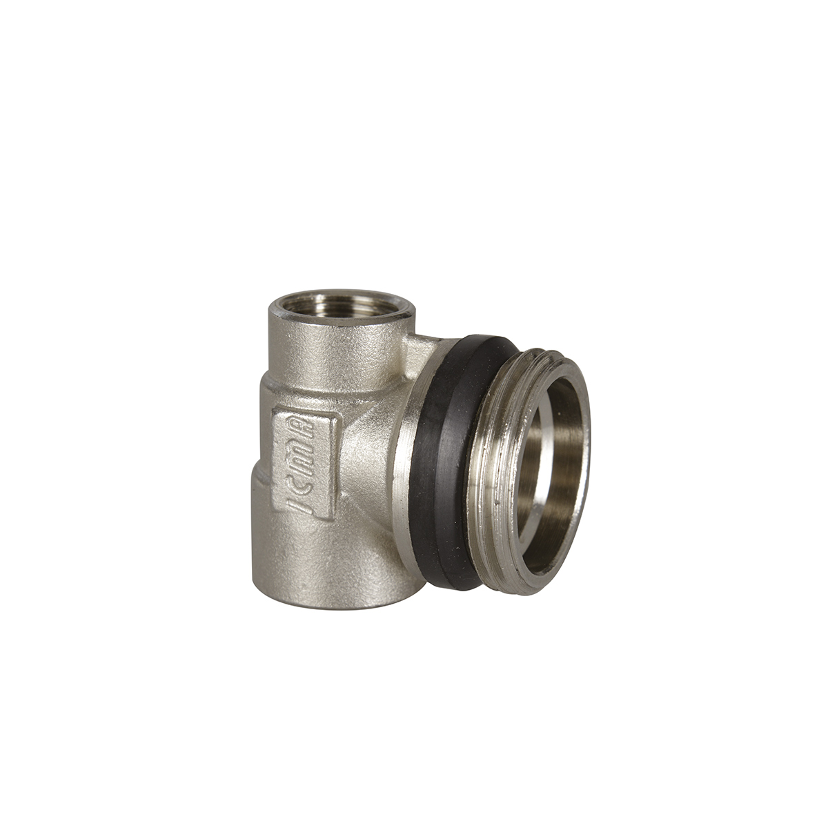 Заглушка коллектора с прокладкой «Антипротечка». Для коллекторов с резьбой выходов: Внутренняя ⅜" и Внутренняя ½". Цвет желтый или хромированный